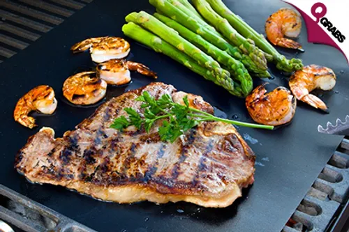 For QR39 Grill Without the Mess with a Set of 2 Grill Mats! (QR69 Value)